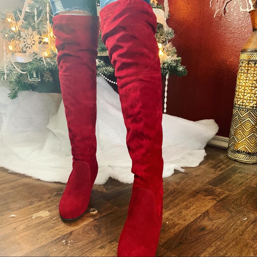 High knee boots